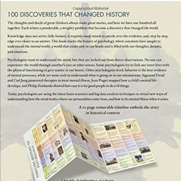 Psychology An Illustrated History Of The Mind Foldout Timeline Book - Picture 5 of 7